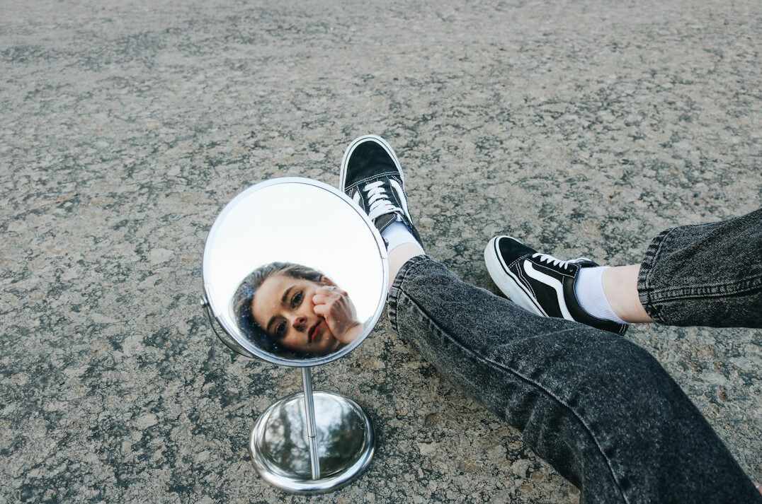 person reflecting after talk